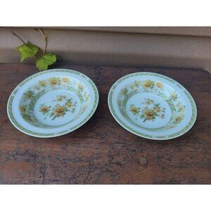 2 Noritake Ireland Amapola 5 1/2" Berry or Fruit Bowls